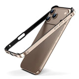 Hybrid Silicone Frame Aluminum Metal Case For iPhone Better Heat Alloy Bumper Accessories