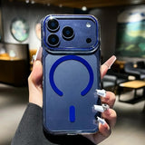 Slim Clear Transparent Magnetic Hard PC Case For iPhone