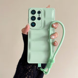 Down-filled Phone Case with Wrist Strap For Samsung
