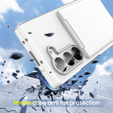 Solid Color Card Holder Phone Case For Samsung Z FOLD 7/6/5