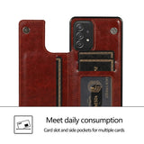 Flip Leather Wallet Case For Samsung