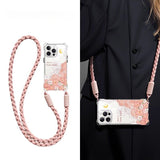 Flower Crossbody Soft Phone Case For iPhone