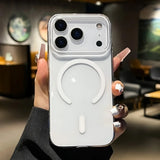 Slim Clear Transparent Magnetic Hard PC Case For iPhone