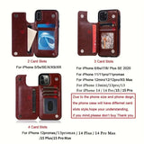 Wallet Card Holder Case For iPhone