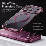 Ultra Thin Frameless Plating Phone Cases For iPhone