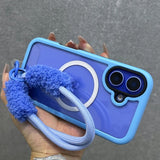 Candy Color Frame Magnetic Wrist Strap Case For iPhone