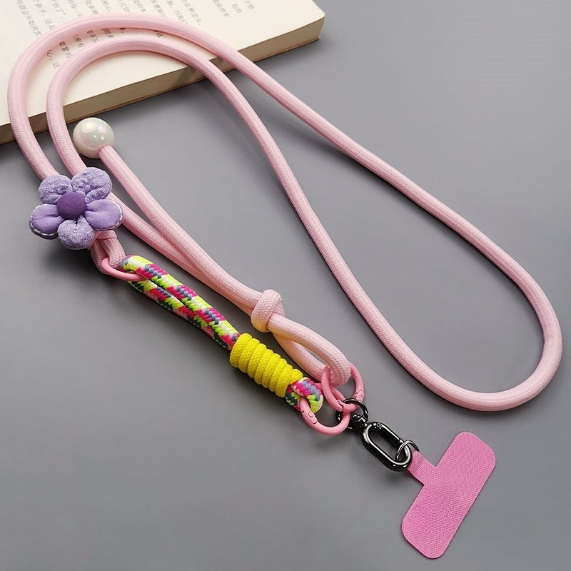 Flower-patterned Crossbody Multi-functional Neck Strap