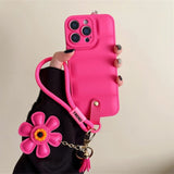 Lanyard Fashion Down Jacket  Strap Soft TPU Phone Case for iPhone