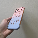 Cat-shaped Cutout Frameless Phone Case For iPhone