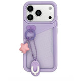 Solid Color Pocket Slippers Silicone Phone Case For iPhone