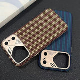 Striped Magnetic Phone Case For iPhone