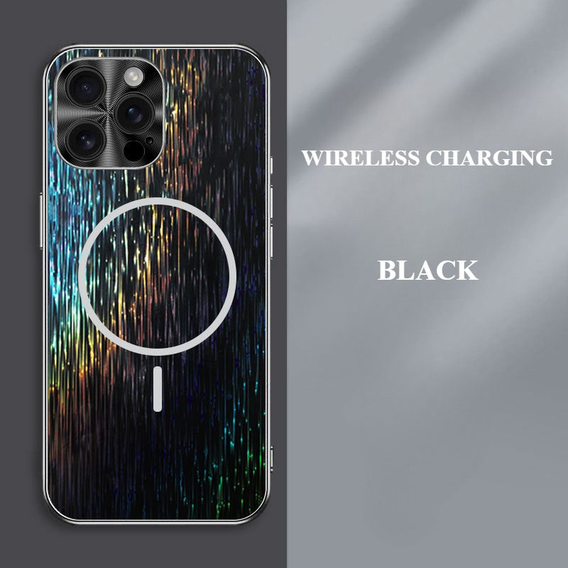 Fine Magnetic Ring Frosted Soft Frame Magnetic Phone Case For iPhone