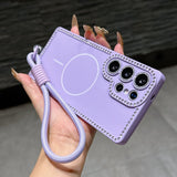 Minimalist Rhinestone Phone Case For Samsung