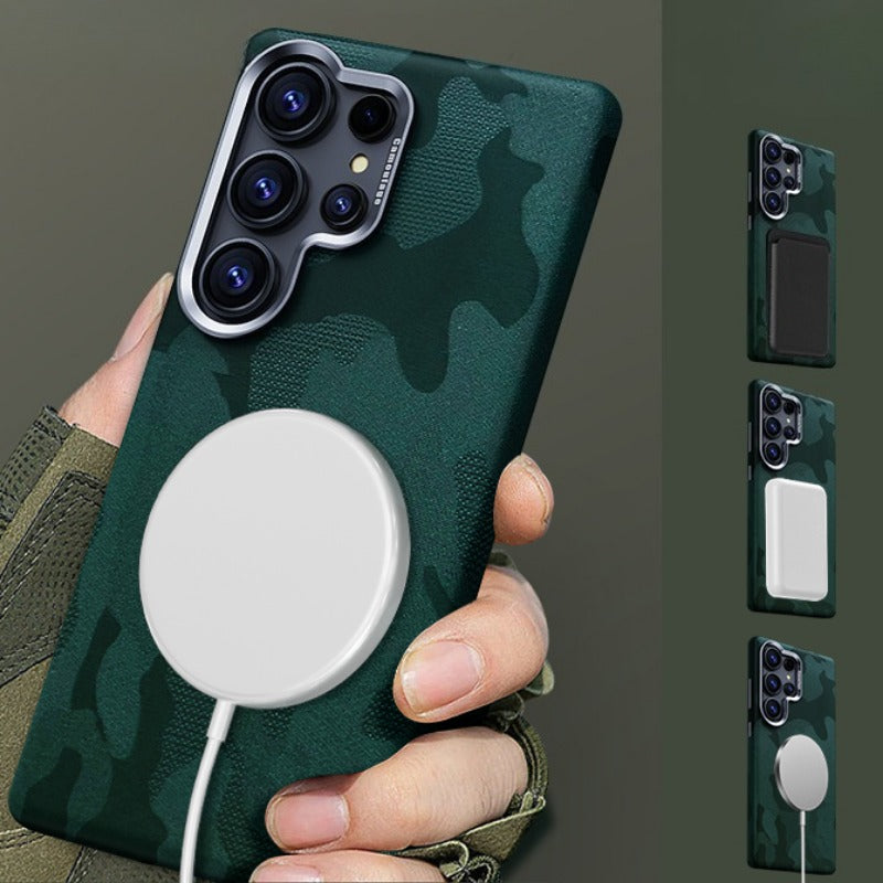 Camouflage Magnetic Phone Case For Samsung