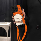 Dog-shaped Lanyard Phone Case For iPhone