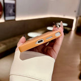 Solid Color Rock Sand Magnetic Phone Case For Samsung