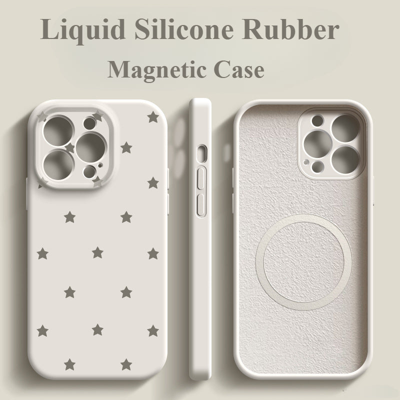 Liquid Silicone Magnetic Phone Case For iPhone