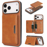 Card Holder Integrated Magnetic Phone Case For iPhone