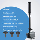 Submersible Pump Fountain For Gardens And Fish Ponds (suitable for water depth below 40 cm)