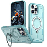 Armor Metal Ring Kickstand Back Case For iPhone