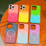 Two-color Gradient Magnetic Phone Case For iPhone