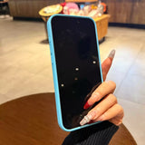 Frosted Large Window Magnetic Phone Case For iPhone
