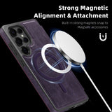 Flip Magnetic Leather Phone Case For Samsung
