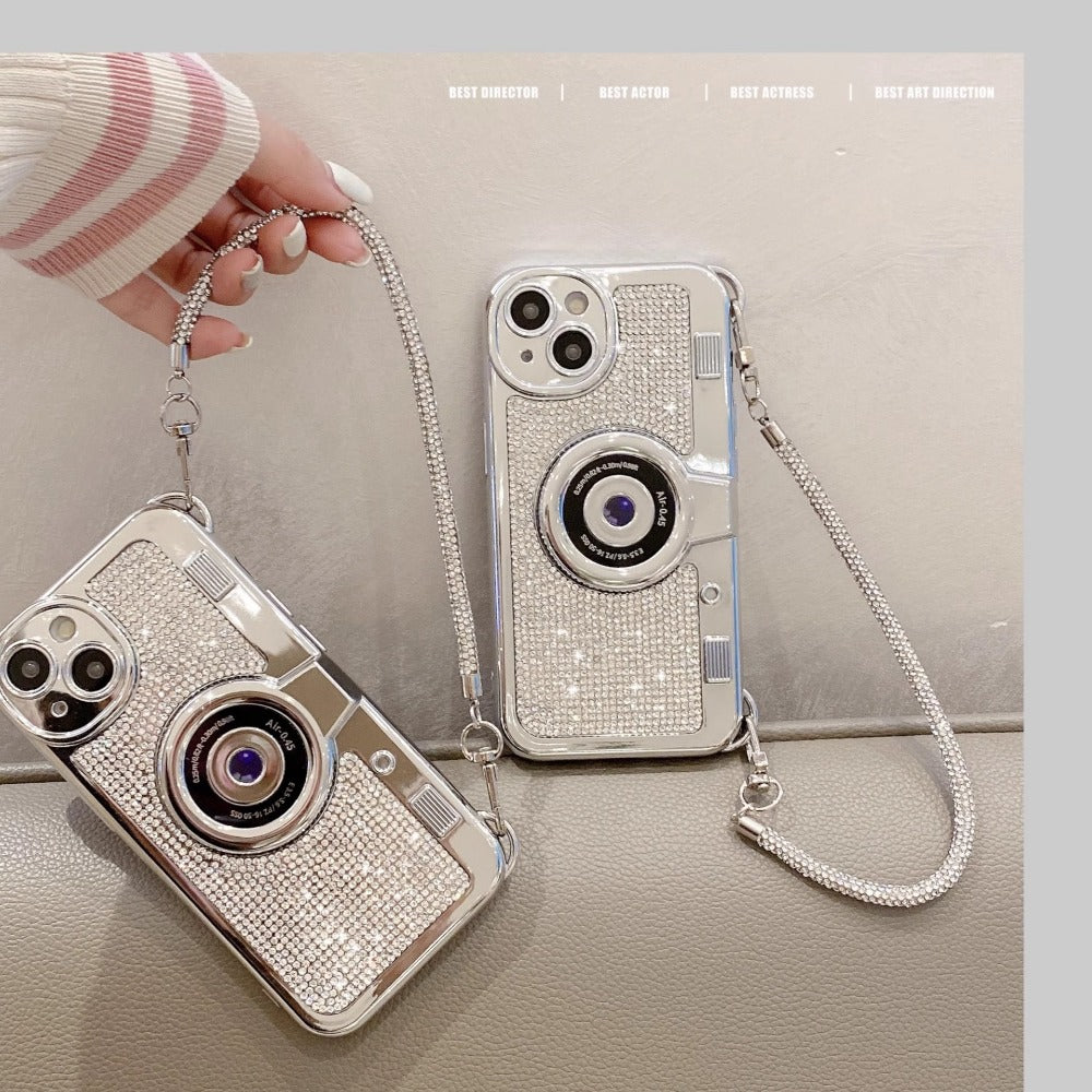 Camera Diamond Phone Case For iPhone