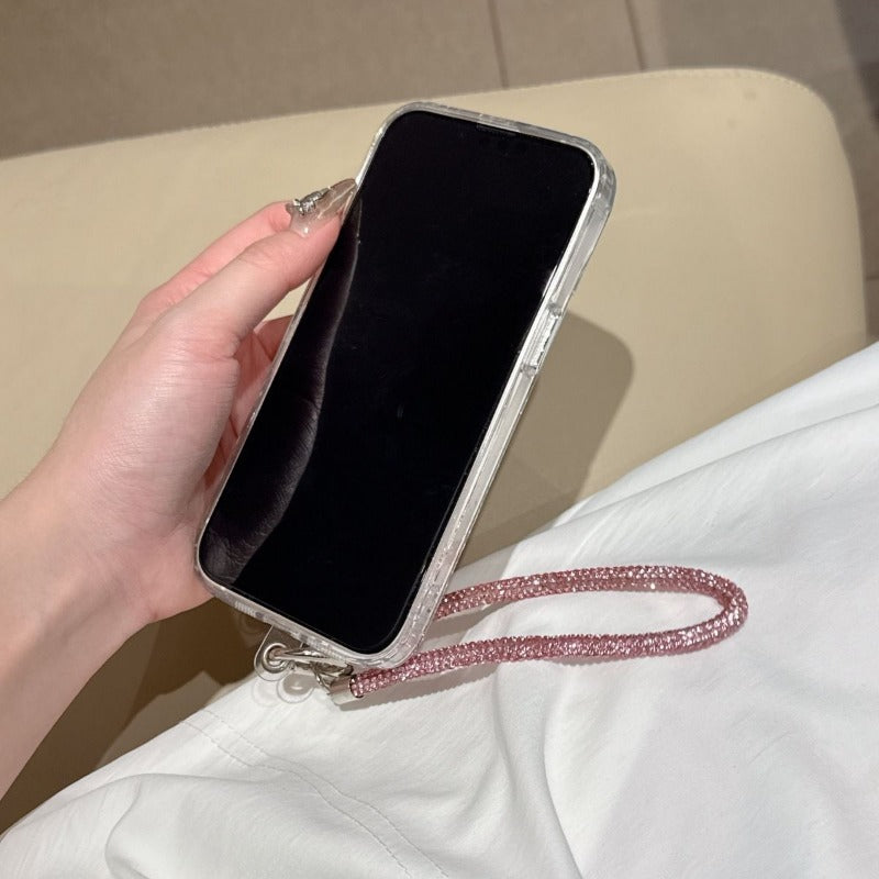Electroplating 3D Glass Rhinestone Phone Case For iPhone