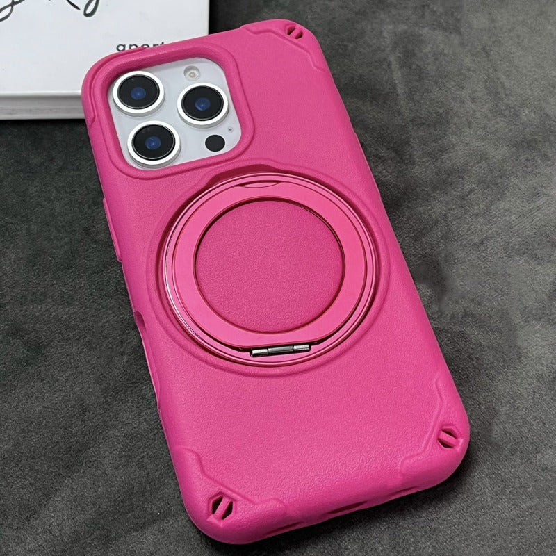 Thickened 360° Rotating Magnetic Bracket Phone Case For iPhone