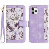 Card Slot Flip Flower Phone Case For Samsung