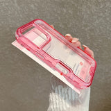 3 in 1 Transparent Heavy Duty Armor Phone Case For iPhone