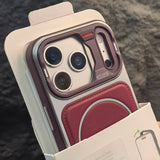 Large Window Magnetic Phone Case For iPhone