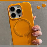 Leather Magnetic Skin Feeling Phone Case For iPhone