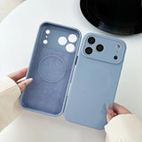 Liquid Silicone Magnetic Phone Case For iPhone