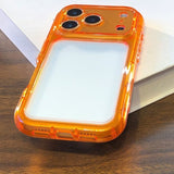 Backless, Perforated Frame Soft Phone Case For iPhone