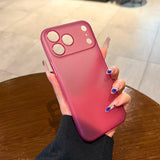 Transparent Frosted Soft Silicone Phone Case For iPhone