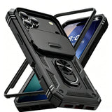 Heavy Duty Build in 360° Rotate Kickstand Slide Camera Case For iPhone