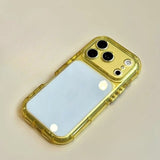 Transparent Candy-Colored Phone Case For iPhone