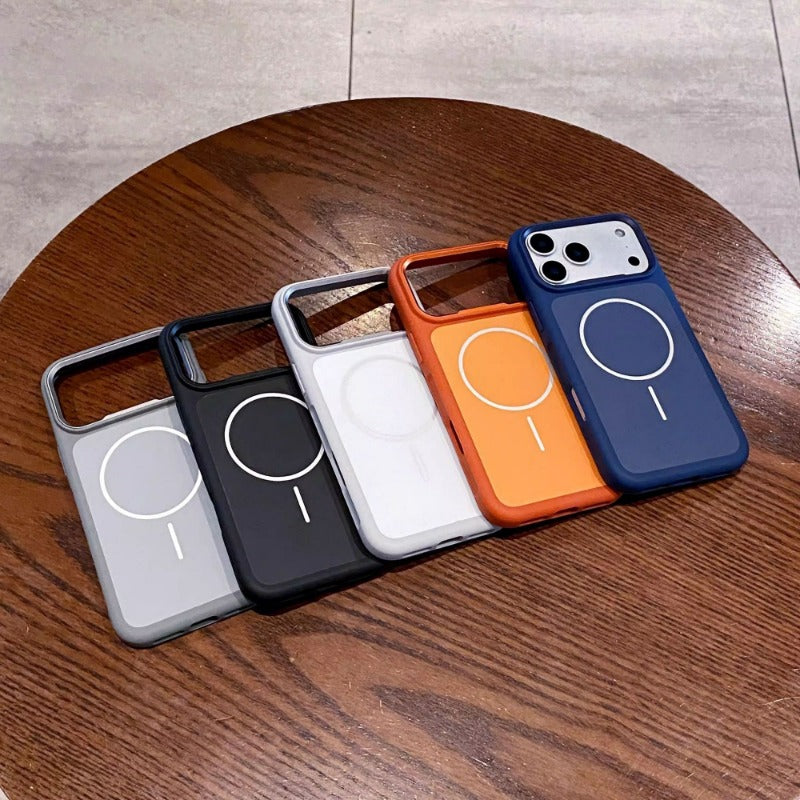 Color-blocking Shockproof Magnetic Phone Case For iPhone