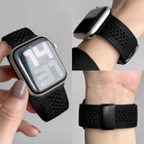 Breathable Woven Magnetic Buckle Strap For Apple Watch