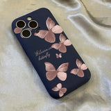 Lens Flat Silicone Case For iPhone