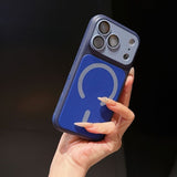 Color-blocking Magnetic Shockproof Phone Case For iPhone