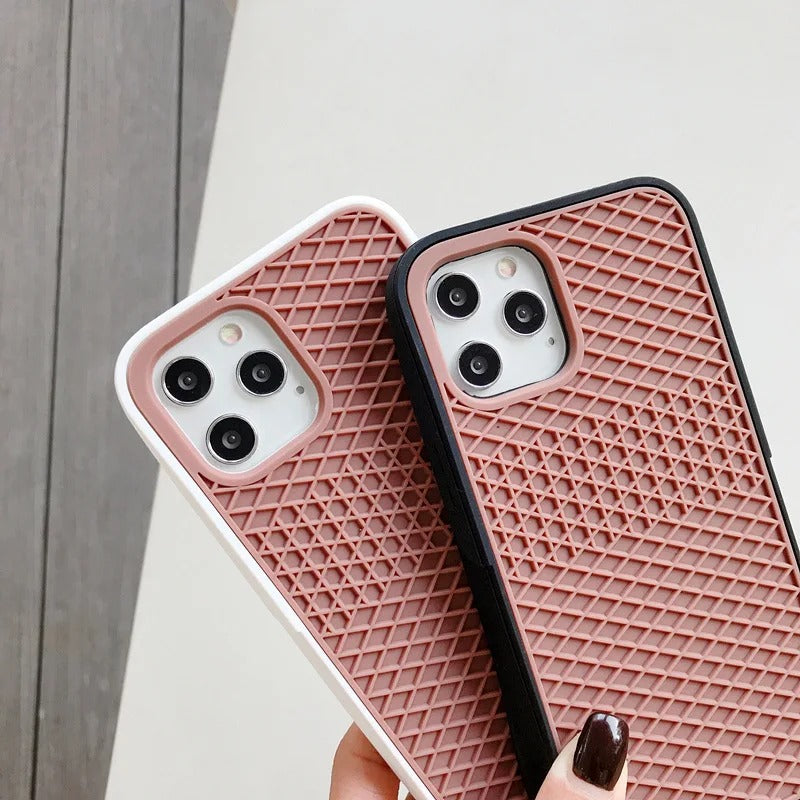 Classic Waffle Sole Phone Case For iPhone