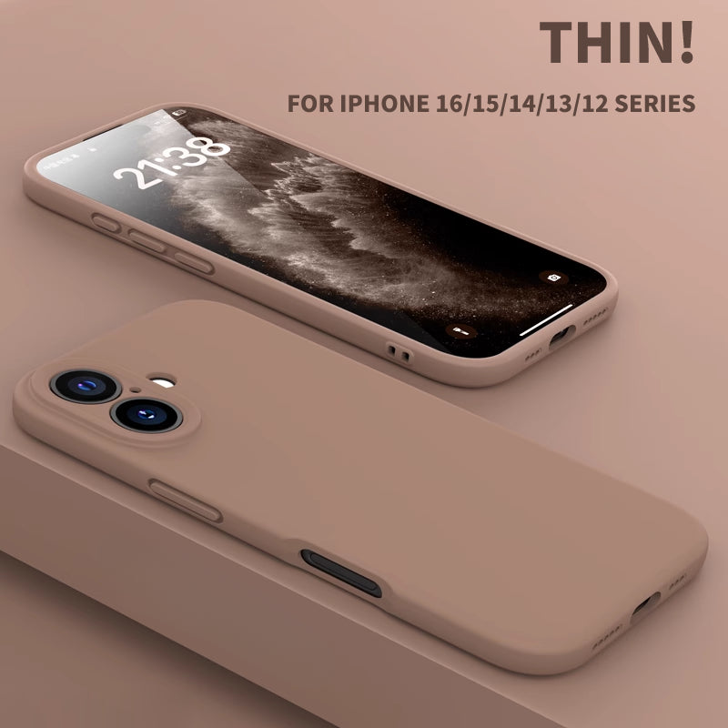 New Silicone Shockproof Thin Phone Case For iPhone