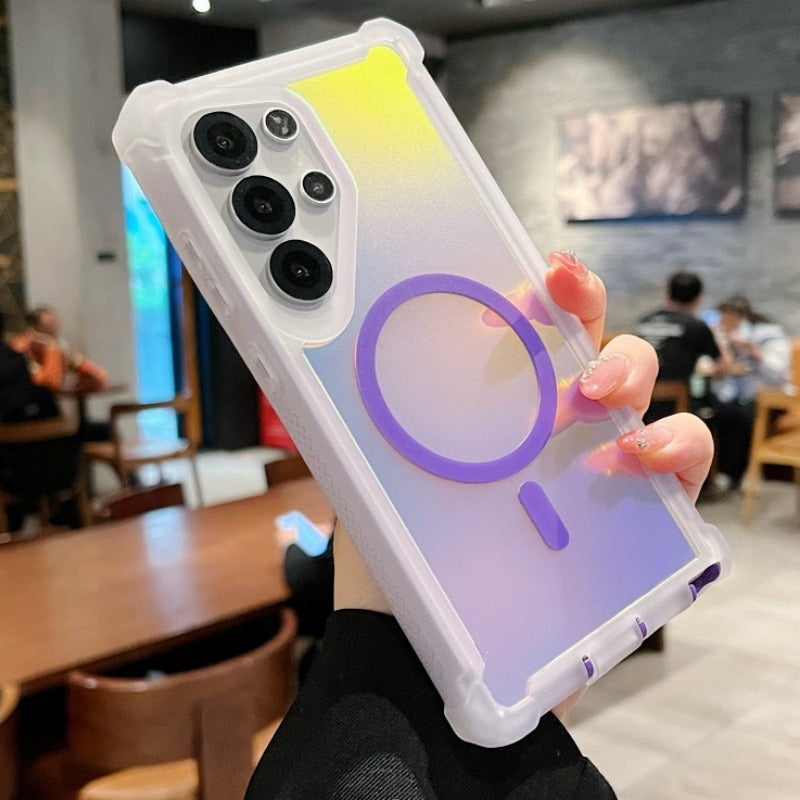 Colorful Silicone Magnetic Phone Case For Samsung