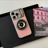 Stereo Camera Mirror Stand Phone Case For iPhone