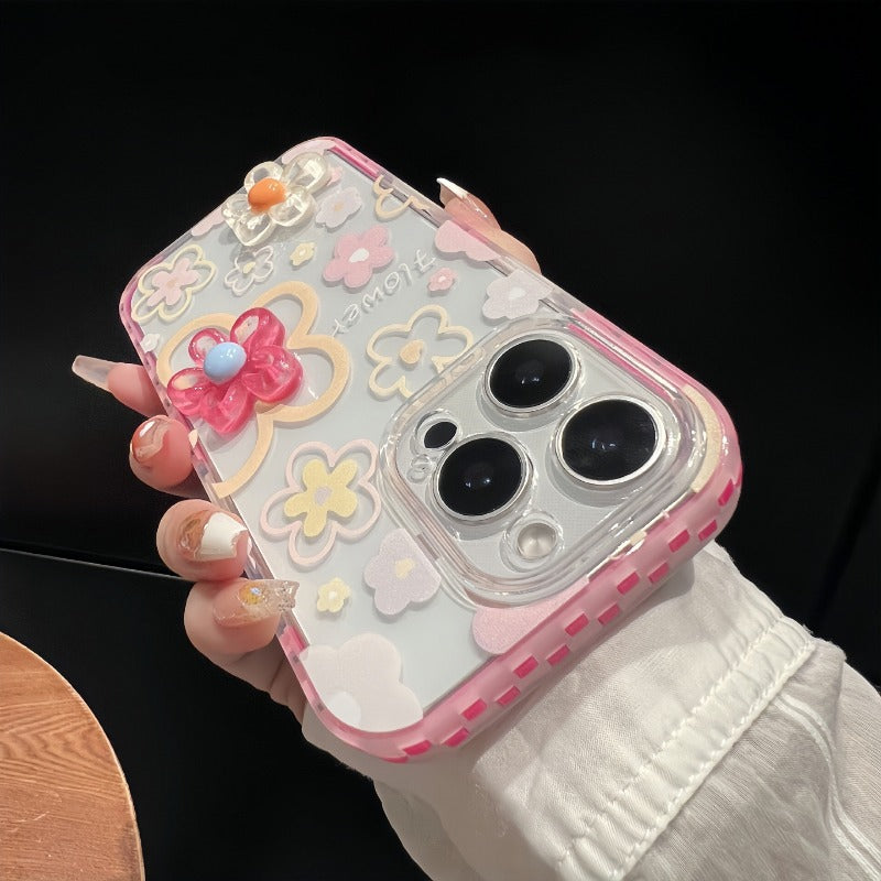 3D Flower Phone Case For iPhone