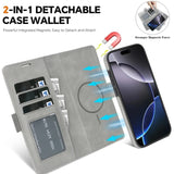 2 in 1  Wallet Magnetic Case For iPhone