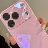 Candy Color Tempered Glass Camera Protection Case For iPhone